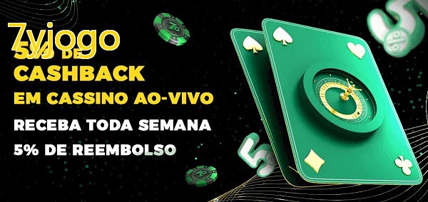 Promoções do cassino ao Vivo 7yjogo